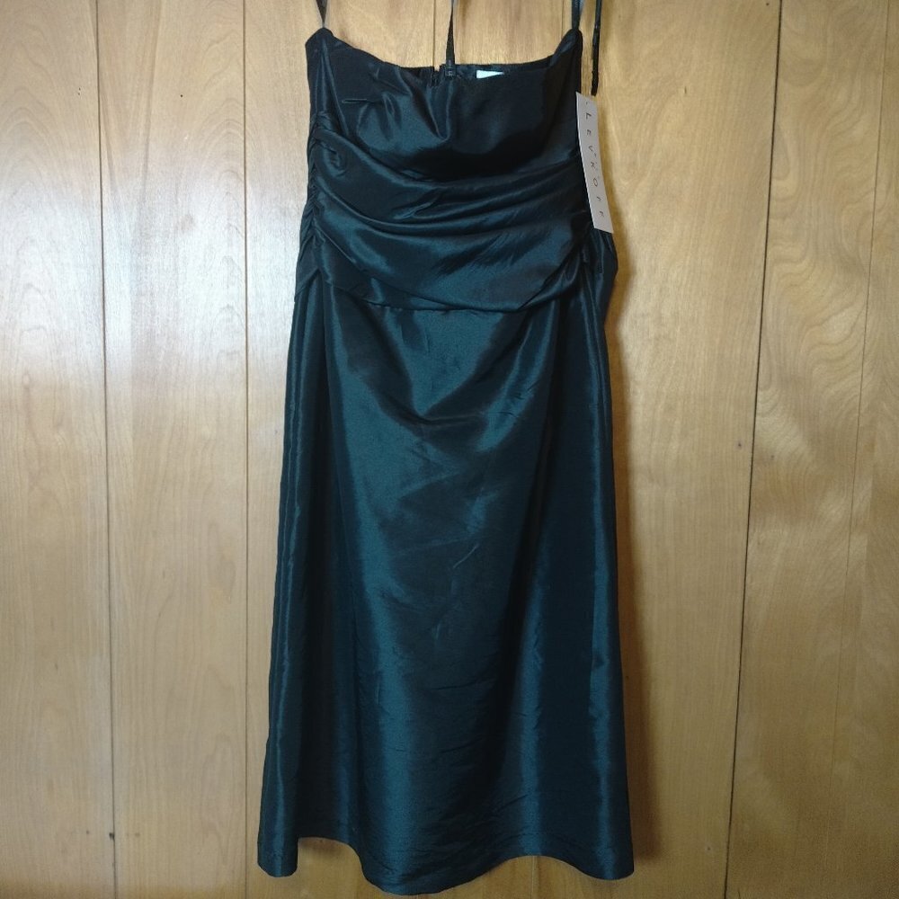 BILL LEVKOFF SIZE 10 BLACK STRAPLESS DRESS/GOWN PARTY HOLIDAY EVENT FORMAL NEW